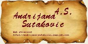 Andrijana Šutaković vizit kartica